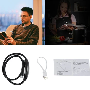 USB Rechargeable Bendable Arms Outdoor Repairing Knitting LED Neck Reading Light 3 Brightness Levels Multipurpose Modern For Bed
USB Rechargeable Bendable Arms Outdoor Repairing Knitting LED Neck Reading Light 3 Brightness Levels Multipurpose Modern For Bed