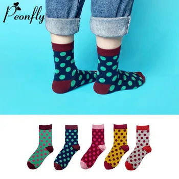 PEONFLY Cute Colorful Dot Printed Happy Socks Women New 2020 Autumn Casual Cotton Socks Harajuku Funny Hip Hop Crew Socks
PEONFLY Cute Colorful Dot Printed Happy Socks Women New 2020 Autumn Casual Cotton Socks Harajuku Funny Hip Hop Crew Socks