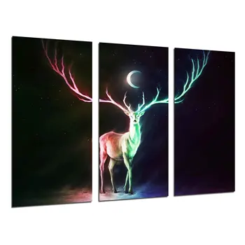 Abstract animal, Deer Evening, photo print on wood, modern picture decorative 26423 
Abstract animal, Deer Evening, photo print on wood, modern picture decorative 26423