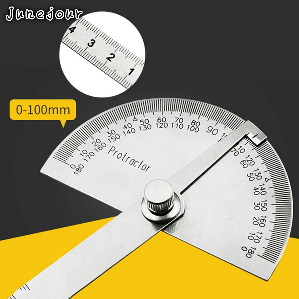 Stainless Steel Protractor Round Head Rotary Angle Rule metal Arm Ruler Adjustable Multifunction Mathematics Measuring Tool
Stainless Steel Protractor Round Head Rotary Angle Rule metal Arm Ruler Adjustable Multifunction Mathematics Measuring Tool
