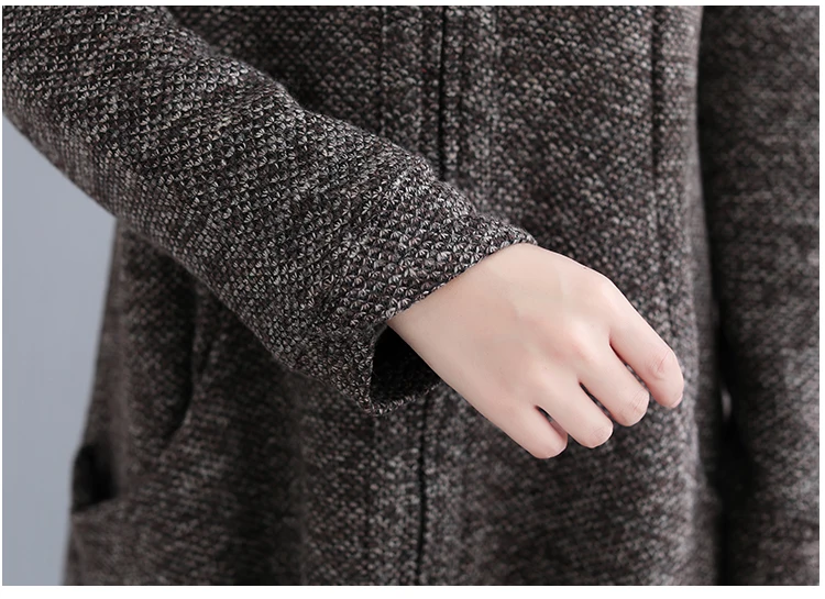Autumn Winter Women Dress Plus Size Elegant Outwear Coat Long Maxi Dresses For Women Irregular Warm Coat Dress Vestidos 2019 11