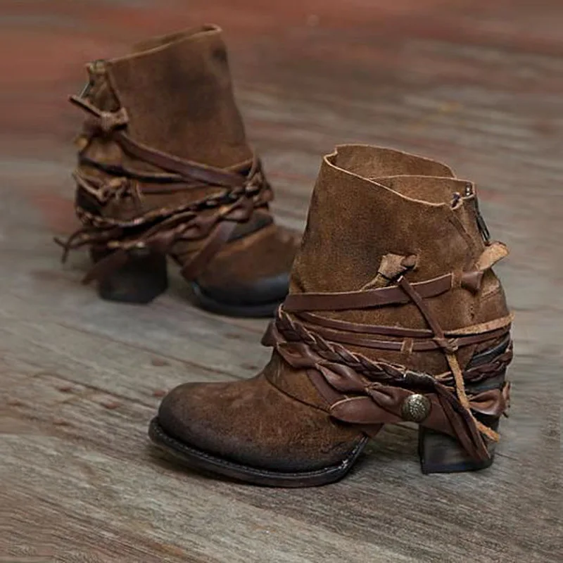 Ankle boots women faux suede chunky gladiator chaussure vintage booties woman high heeled shoes c19 Autumn fashion shoes 2019
Ankle boots women faux suede chunky gladiator chaussure vintage booties woman high heeled shoes c19 Autumn fashion shoes 2019