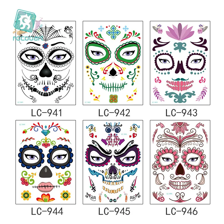 Waterproof Halloween Tattoo Sticker Paper Makeup Ball Death Spirit Face Sticker Strange Tattoo Temporary Tattoo Sticker
Waterproof Halloween Tattoo Sticker Paper Makeup Ball Death Spirit Face Sticker Strange Tattoo Temporary Tattoo Sticker