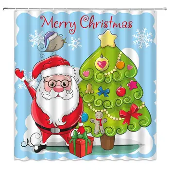 Christmas Shower Curtains Xmas Cartoon Santa Claus Bird Christmas Tree Holiday Theme Kids Bathroom Decor Home Bath Bathtub
Christmas Shower Curtains Xmas Cartoon Santa Claus Bird Christmas Tree Holiday Theme Kids Bathroom Decor Home Bath Bathtub