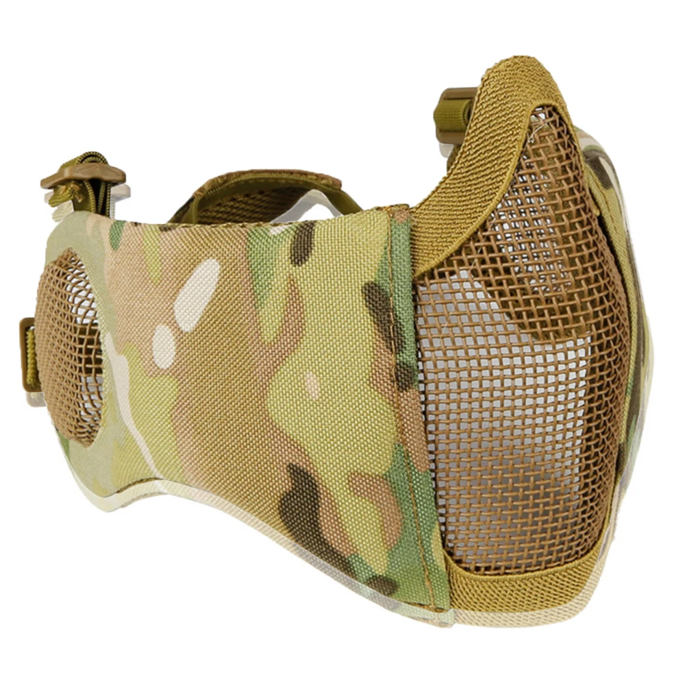 Airsoft Battlefield Foldable Half Face Low Carbon Steel Mask Military Ear Mask Tactical CS Shooting Paintball Protection Mask
Airsoft Battlefield Foldable Half Face Low Carbon Steel Mask Military Ear Mask Tactical CS Shooting Paintball Protection Mask
