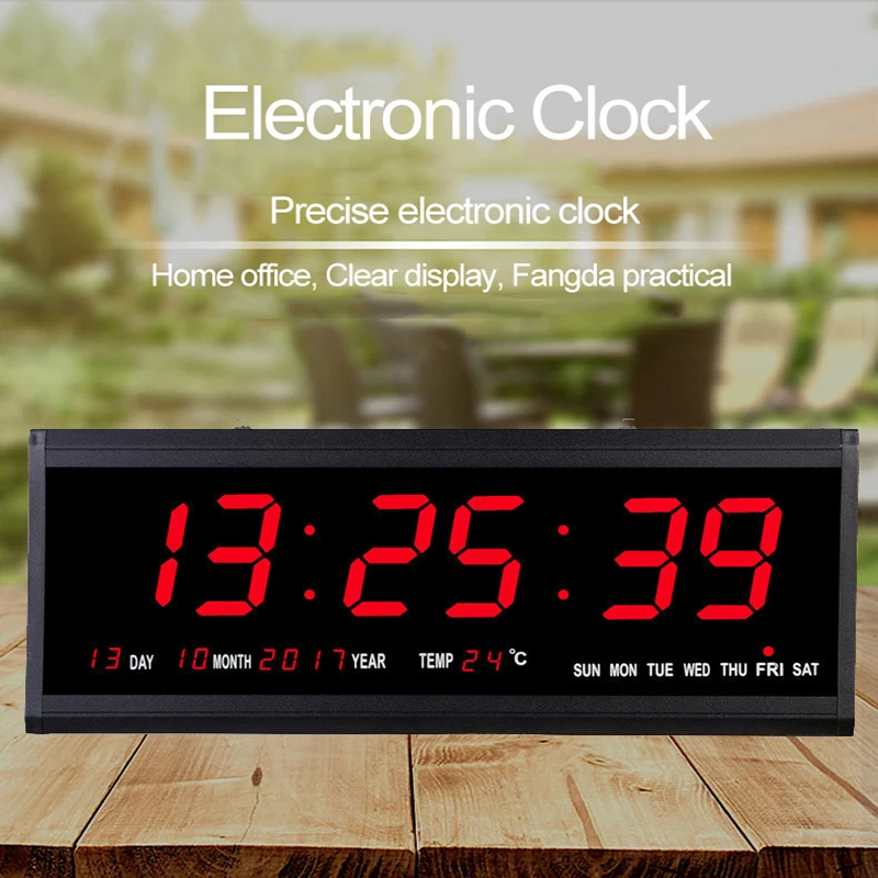 LED Electronic Wall Clock, Digital Perpetual Calendar, Digital Clock In Living Room, Creative Mute LED Digital Wall Clock
LED Electronic Wall Clock, Digital Perpetual Calendar, Digital Clock In Living Room, Creative Mute LED Digital Wall Clock