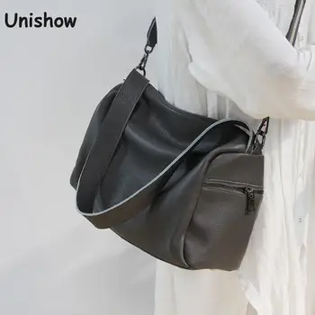 Fashion Genuine Leather Women Bag Solid Casual Leather Shoulder Bag For Women Brand Designer Lady Crossbody Bag Large Female Sac
Fashion Genuine Leather Women Bag Solid Casual Leather Shoulder Bag For Women Brand Designer Lady Crossbody Bag Large Female Sac