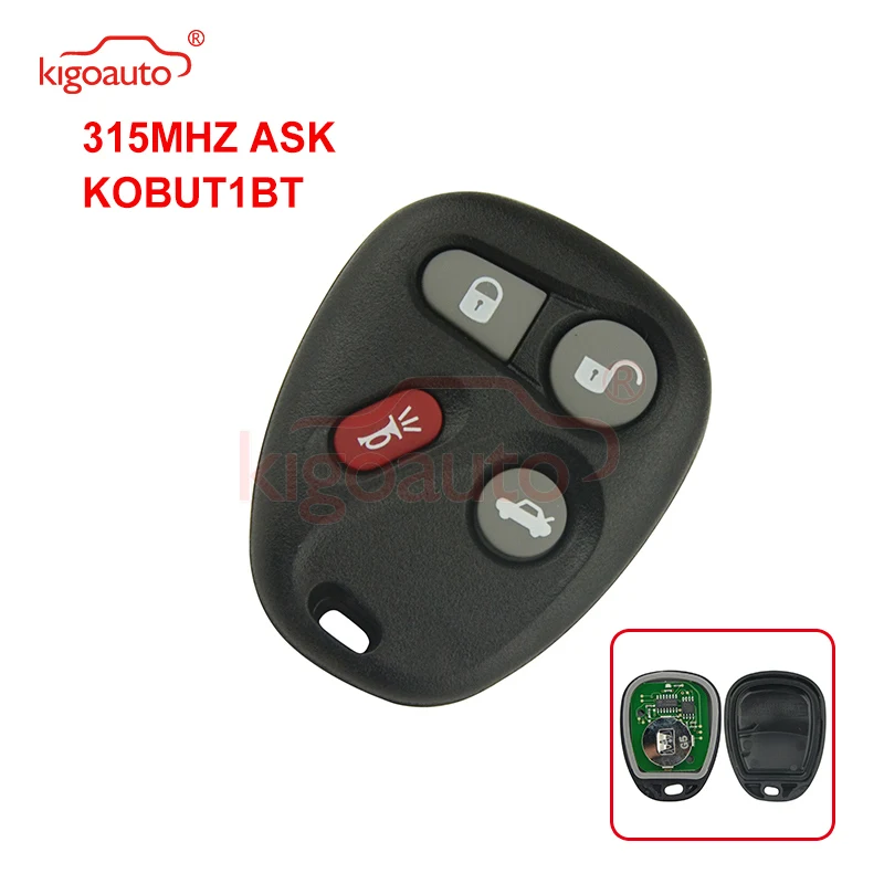 Kigoauto KOBUT1BT remote fob 4 button 315Mhz ASK for GMC Pontiac Chevrolet Cadillac Buick 2001 2002 2003 2004 2005
Kigoauto KOBUT1BT remote fob 4 button 315Mhz ASK for GMC Pontiac Chevrolet Cadillac Buick 2001 2002 2003 2004 2005