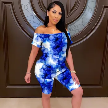 Tie Dye Two Piece Set Women Summer Clothes Casual Sportswear 2 Piece Outfits for Women Sweatsuit Off Shoulder Top and Shorts Set
Tie Dye Two Piece Set Women Summer Clothes Casual Sportswear 2 Piece Outfits for Women Sweatsuit Off Shoulder Top and Shorts Set