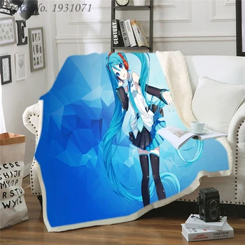 Popular Anime Hatsune Miku Funny Character Blanket 3D Print Sherpa Blanket on Bed Home Textiles Dreamlike Style 04
Popular Anime Hatsune Miku Funny Character Blanket 3D Print Sherpa Blanket on Bed Home Textiles Dreamlike Style 04