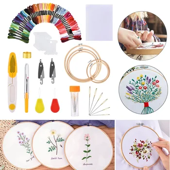 50 Color Threads Stitching Accessories Knitting Punch Needle Sewing Tool For Beginners Hoops Home DIY Craft Embroidery Pen Set
50 Color Threads Stitching Accessories Knitting Punch Needle Sewing Tool For Beginners Hoops Home DIY Craft Embroidery Pen Set