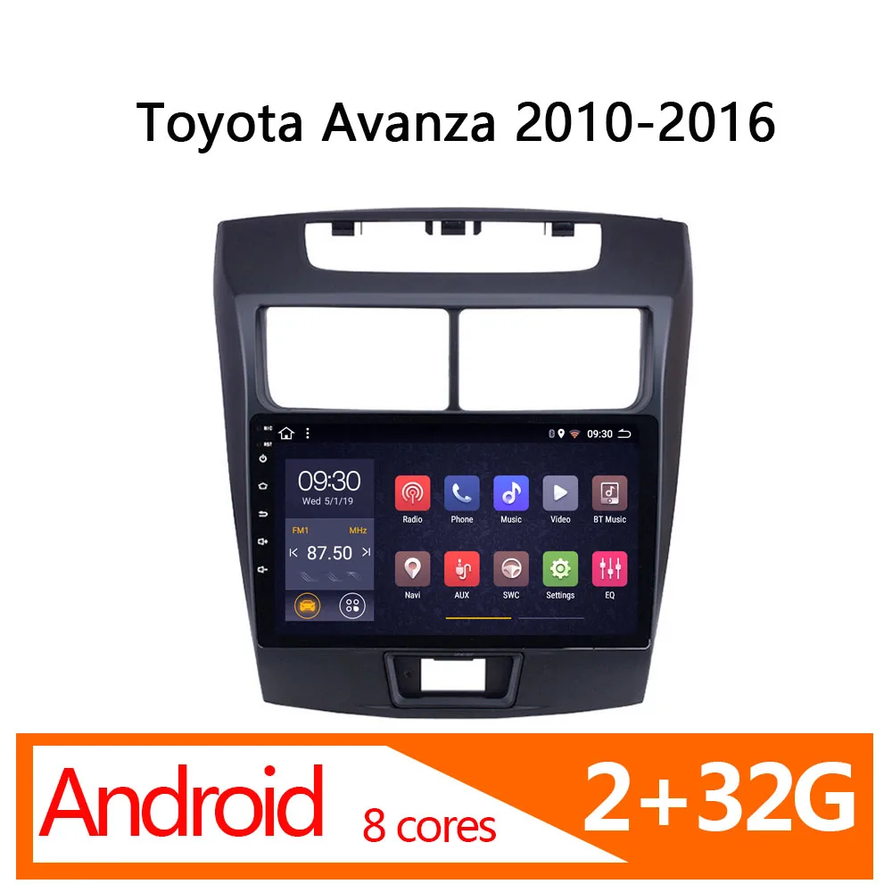 Автомобильное радио android 2 32G 8 core для Toyota Avanza 2010 2011 2012 2013 2014 2015 2016 мультимедиа Авто