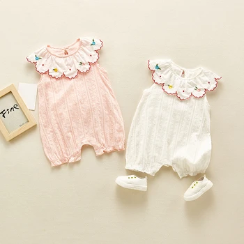 Baby boys girls Petal collar clothes summer newborn sleeveless thin section cotton climbing jumpsuit outwear
Baby boys girls Petal collar clothes summer newborn sleeveless thin section cotton climbing jumpsuit outwear