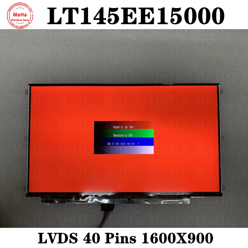 14 5 "тонкий LVDS 40 контактов LT145EE15000 дисплей 1600x900 ЖК светодиодный экран цифровой