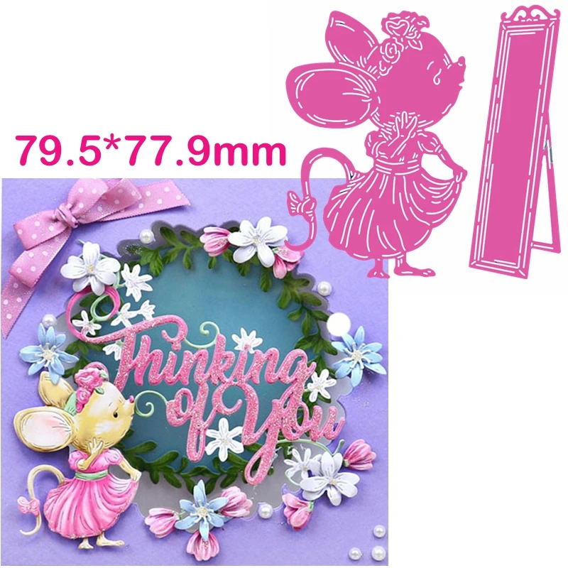 Princess Mouse Look Into The Mirror Metal Cutting Dies Mouse&Mirror Die Cuts For Card Making DIY Scrapbooking Crafts Cards 2020
Princess Mouse Look Into The Mirror Metal Cutting Dies Mouse&Mirror Die Cuts For Card Making DIY Scrapbooking Crafts Cards 2020