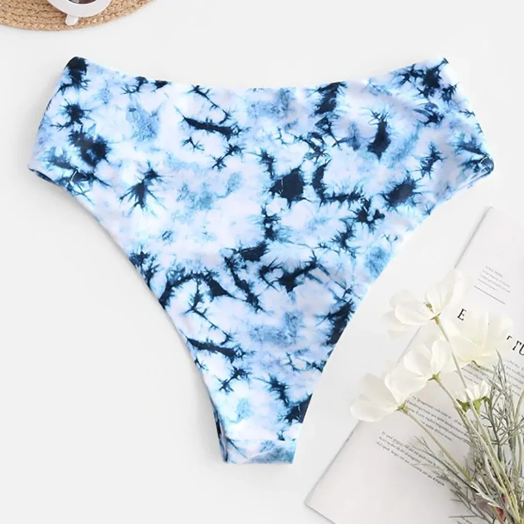 

Sexy Women High Waist Ruched Bikini Bottoms Tummy Control Swimsuit Briefs For Female Summer Beachwear Swimming trunks Купальники
