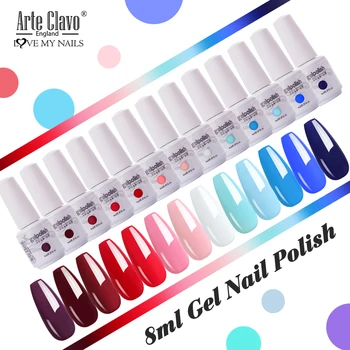 Arte Clavo Gel Polish 8ml Blue White Red Pink Colors Set Gellack Varnish Nail Manicure Gel Top Nail Art Design Glitter Nail Gel
Arte Clavo Gel Polish 8ml Blue White Red Pink Colors Set Gellack Varnish Nail Manicure Gel Top Nail Art Design Glitter Nail Gel
