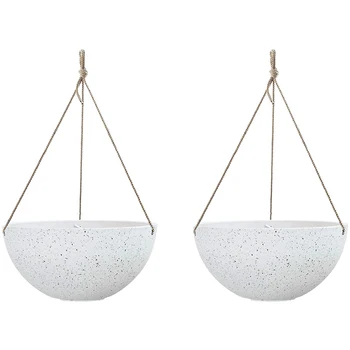 2PCS Hanging Planters for Indoor Plants - Flower Pots Outdoor Garden Planters and Pots,Speckled White
2PCS Hanging Planters for Indoor Plants - Flower Pots Outdoor Garden Planters and Pots,Speckled White