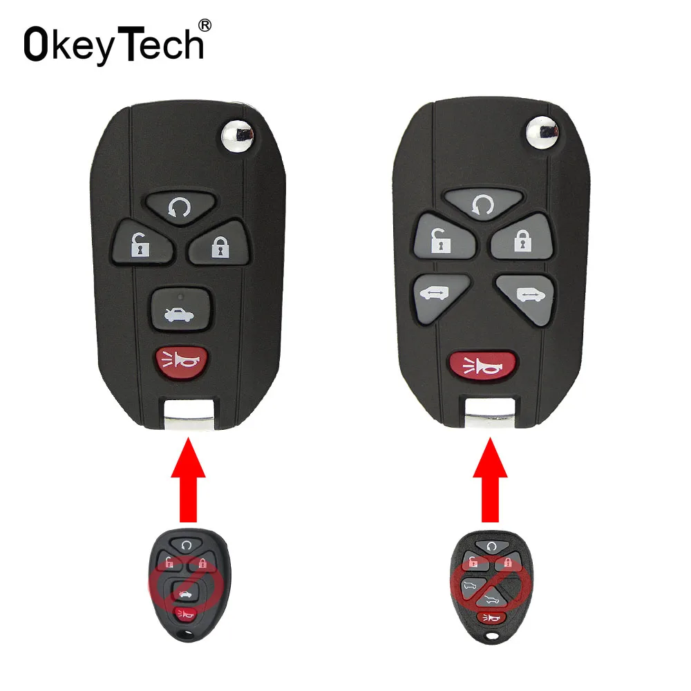 OkeyTech 5/6 Button Remote Car Key Shell Case For Captiva 2011Refitting For Buick G-C For Chevrolet For Cadillac Pontiac Saturn
OkeyTech 5/6 Button Remote Car Key Shell Case For Captiva 2011Refitting For Buick G-C For Chevrolet For Cadillac Pontiac Saturn