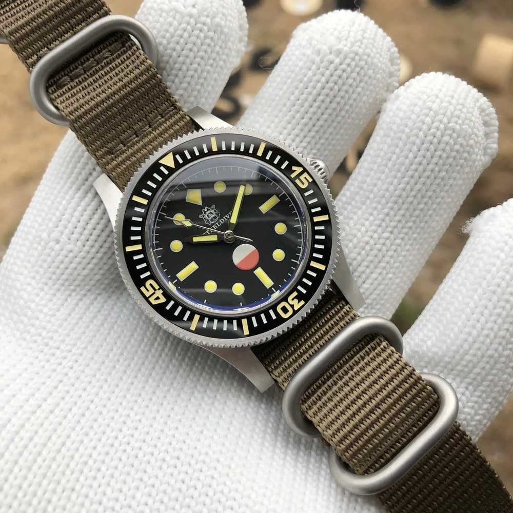 Мужские механические часы Steeldive SD1952T новый дизайн керамический ободок NH35