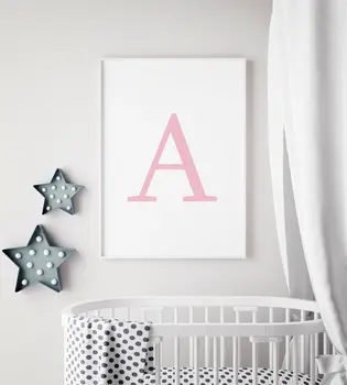 Personal Custom Initial Name Letter Pink Baby Nursery Print Wall Art Canvas Printings For Kids Room
Personal Custom Initial Name Letter Pink Baby Nursery Print Wall Art Canvas Printings For Kids Room
