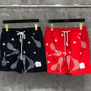 2020 Fashion TB THOM Brand Casual Men Summer Beach Sports Trousers Tennis racket pattern Knee Length Shorts Ins
2020 Fashion TB THOM Brand Casual Men Summer Beach Sports Trousers Tennis racket pattern Knee Length Shorts Ins