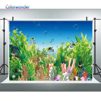 Underwater World Coral Aqua-plant Bubbles Photo Background Blue Ocean Under The Sea Birthday Party Banner Photography Backdrop
Underwater World Coral Aqua-plant Bubbles Photo Background Blue Ocean Under The Sea Birthday Party Banner Photography Backdrop