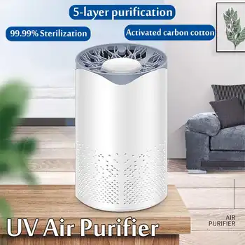 UV Air Purifier Air Cleaner Fresh Filter PM2.5 Formaldehyde 99.99% Sterilizer Five-layer Purification No Ozone Residue Safe
UV Air Purifier Air Cleaner Fresh Filter PM2.5 Formaldehyde 99.99% Sterilizer Five-layer Purification No Ozone Residue Safe
