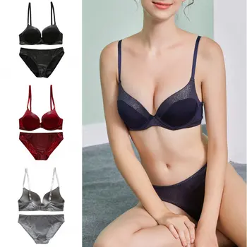 Women Hot Bra Set Push Up Padded Bandage Bras Briefs Suits Seamless Lace Underwear Panties Sets нижнее белье женское
Women Hot Bra Set Push Up Padded Bandage Bras Briefs Suits Seamless Lace Underwear Panties Sets нижнее белье женское