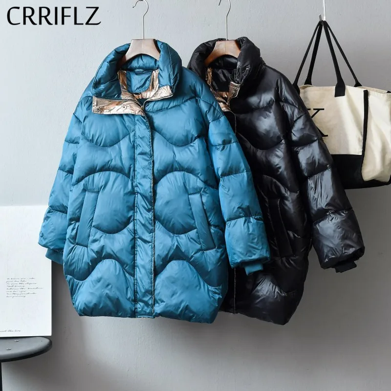 CRRIFLZ New Womens Winter Jackets Medium Long Warm Thicken Down Parka 90% White Duck Down jacktes Stand Collar Loose Coats
CRRIFLZ New Womens Winter Jackets Medium Long Warm Thicken Down Parka 90% White Duck Down jacktes Stand Collar Loose Coats