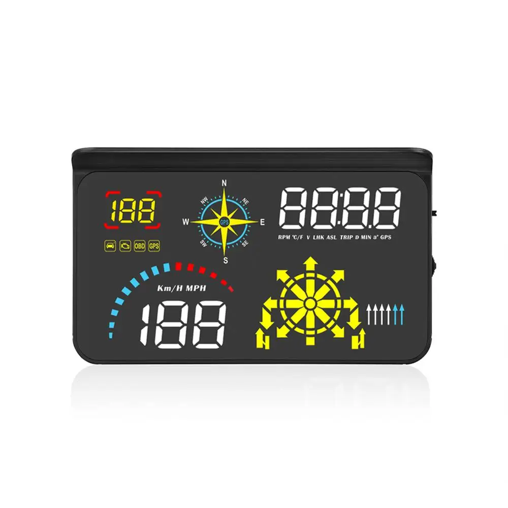 On salling! HUD Head-Up Display for Car OBD2+GPS Dual System 5.8" Screen for Time Display, Mileage, Overspeed Alarm and More
On salling! HUD Head-Up Display for Car OBD2+GPS Dual System 5.8" Screen for Time Display, Mileage, Overspeed Alarm and More