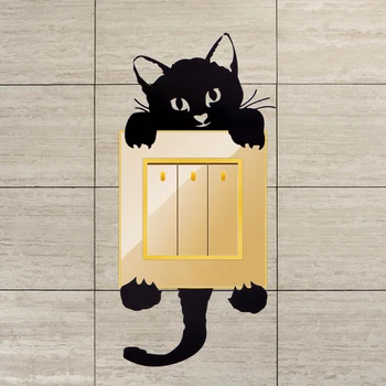 NICEYARD 3D Wall Sticker Waterproof and Oilproof Cute Cat Handle Switch Sticker DIY for Kids Room Bedroom Kitchen Bathroom
NICEYARD 3D Wall Sticker Waterproof and Oilproof Cute Cat Handle Switch Sticker DIY for Kids Room Bedroom Kitchen Bathroom