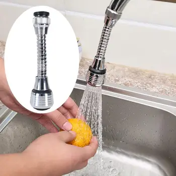360° Rotatable Water Saving Tap Diffuser Spout Faucet Nozzle Bubbler Extender
360° Rotatable Water Saving Tap Diffuser Spout Faucet Nozzle Bubbler Extender