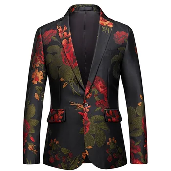 2020 New Men's Fashion Boutique High-end Brand Party Casual Blazer Coat / Mens Floral Slim Business Suit Jacket Large Size M-5XL 
2020 New Men's Fashion Boutique High-end Brand Party Casual Blazer Coat / Mens Floral Slim Business Suit Jacket Large Size M-5XL