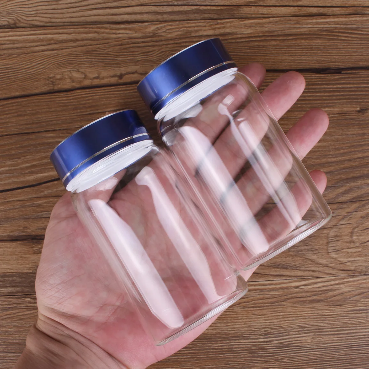 6 Pieces 150ml Glass Bottles with Blue Lids 55*105mm Spice Jars Glass Jar Candy Jar Storage Jars Storage Bottle for Craft DIY
6 Pieces 150ml Glass Bottles with Blue Lids 55*105mm Spice Jars Glass Jar Candy Jar Storage Jars Storage Bottle for Craft DIY