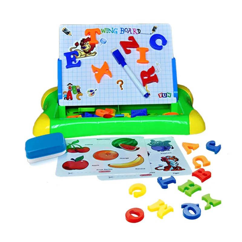 Children Magnetic Drawing Board with Lettered Adhesive Paper Figure Card Board Doodle Board Educational Drawing Board
Children Magnetic Drawing Board with Lettered Adhesive Paper Figure Card Board Doodle Board Educational Drawing Board
