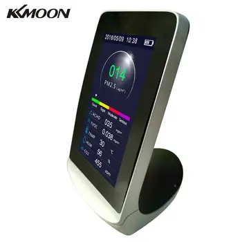 KKMOON Digital Multifunctional CO2 PM2.5 PM1.0 PM10 HCHO TVOC AQI Detector Thermometer Hygrometer Air Quality Analyzer Monitor
KKMOON Digital Multifunctional CO2 PM2.5 PM1.0 PM10 HCHO TVOC AQI Detector Thermometer Hygrometer Air Quality Analyzer Monitor