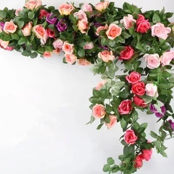 Wall Hanging artificial Flower Rattan Rose vines Wedding Pipeline Shielding Decoration Fake Flowers Rattan Silk Flowers
Wall Hanging artificial Flower Rattan Rose vines Wedding Pipeline Shielding Decoration Fake Flowers Rattan Silk Flowers