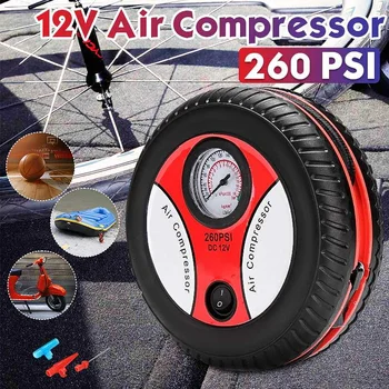 5A 260PSI 12V Mini Air Compressor Tyre Inflatable Pump Inflator Auto Car Auxiliary Pump for Car, Motor,Bike,Basketball,Air bed
5A 260PSI 12V Mini Air Compressor Tyre Inflatable Pump Inflator Auto Car Auxiliary Pump for Car, Motor,Bike,Basketball,Air bed