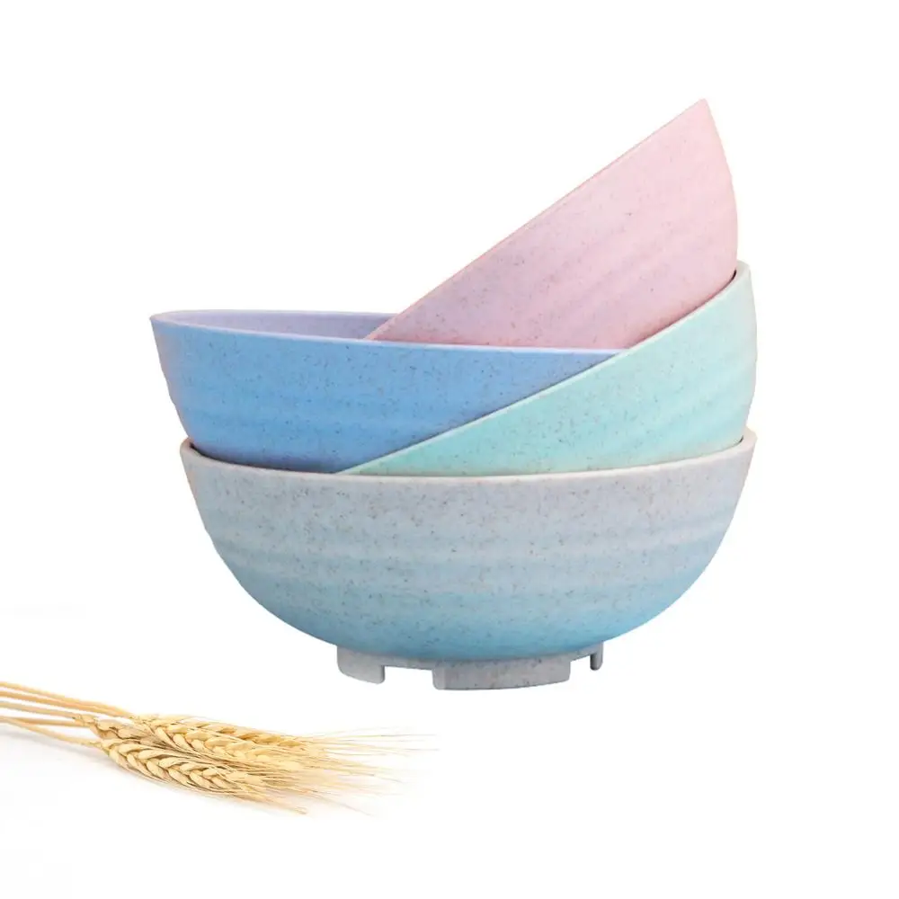 Wheat Straw Plastic Cereal Bowls Dinnerware Set/Reusable-Unbreakable Dinner Plate/Eco Friendly-Dishwasher & Microwave Safe
Wheat Straw Plastic Cereal Bowls Dinnerware Set/Reusable-Unbreakable Dinner Plate/Eco Friendly-Dishwasher & Microwave Safe