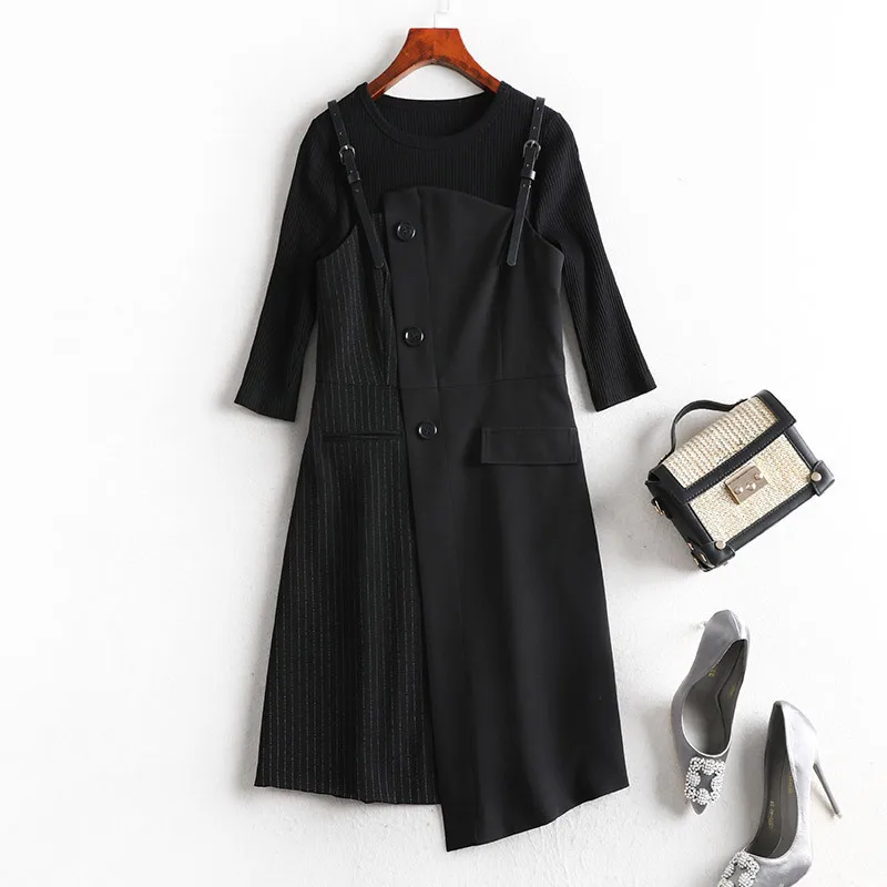 Lan Mu Square Slimming Set Large GIRL'S Mm2019 Autumn Clothing New Style Western Style Large Size Dress Two-Piece 7898
Lan Mu Square Slimming Set Large GIRL'S Mm2019 Autumn Clothing New Style Western Style Large Size Dress Two-Piece 7898
