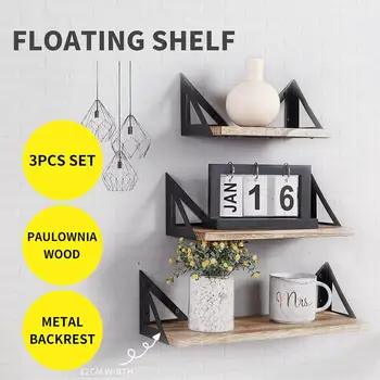3pcs Wooden Iron Wall Shelf Wall Mounted Storage Rack Organization For Kitchen Bedroom Home Decor DIY Wall Decoration Holder
3pcs Wooden Iron Wall Shelf Wall Mounted Storage Rack Organization For Kitchen Bedroom Home Decor DIY Wall Decoration Holder