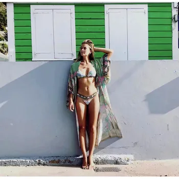 Boo Beach Shirt Women 2020 New Print Chiffon Summer Kimono Bikini Outer Cover Swimwear Sexy Long Cardigan Bohemian Cover Up
Boo Beach Shirt Women 2020 New Print Chiffon Summer Kimono Bikini Outer Cover Swimwear Sexy Long Cardigan Bohemian Cover Up