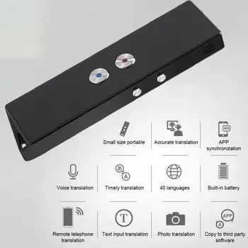 X9S Portable Intelligence Voice Translator Smart Bluetooth Translator Business Travel Translating Machine traductor de idioma
X9S Portable Intelligence Voice Translator Smart Bluetooth Translator Business Travel Translating Machine traductor de idioma