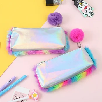 Korean Kawaii Cute Plush School Pencil Case Rainbow Pencilcase for Girls Large Big Pen Bag Stationery Pouch Box Supplies
Korean Kawaii Cute Plush School Pencil Case Rainbow Pencilcase for Girls Large Big Pen Bag Stationery Pouch Box Supplies