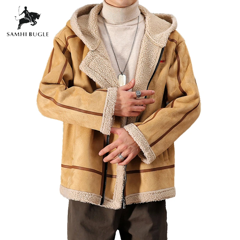 Winter Jacket Men Hooded Lambswool Thick Warm Parka Fleece Fur Hooded Military Jacket Coat Pockets Windbreaker Jacket Men
Winter Jacket Men Hooded Lambswool Thick Warm Parka Fleece Fur Hooded Military Jacket Coat Pockets Windbreaker Jacket Men