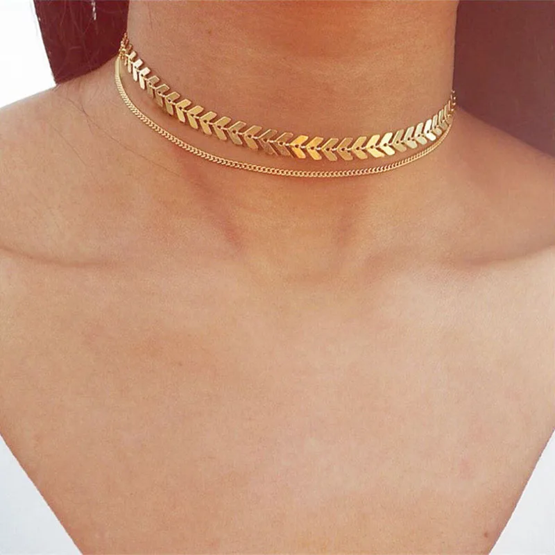 Multi Arrow Choker Necklace Women Two Layers Necklaces Collares Fishbone Airplane Necklace Flat Chain Chocker On Neck Jewelry
Multi Arrow Choker Necklace Women Two Layers Necklaces Collares Fishbone Airplane Necklace Flat Chain Chocker On Neck Jewelry