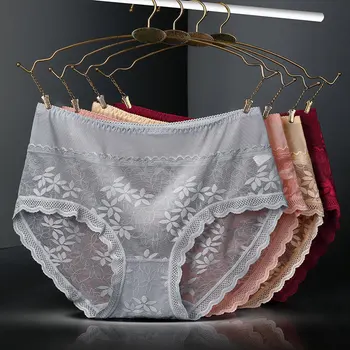 Women's Panties Lady Big Briefs High Waist Sexy Lace Transparent Printing Underpants Plus Size Underwear Female L-2XL
Women's Panties Lady Big Briefs High Waist Sexy Lace Transparent Printing Underpants Plus Size Underwear Female L-2XL