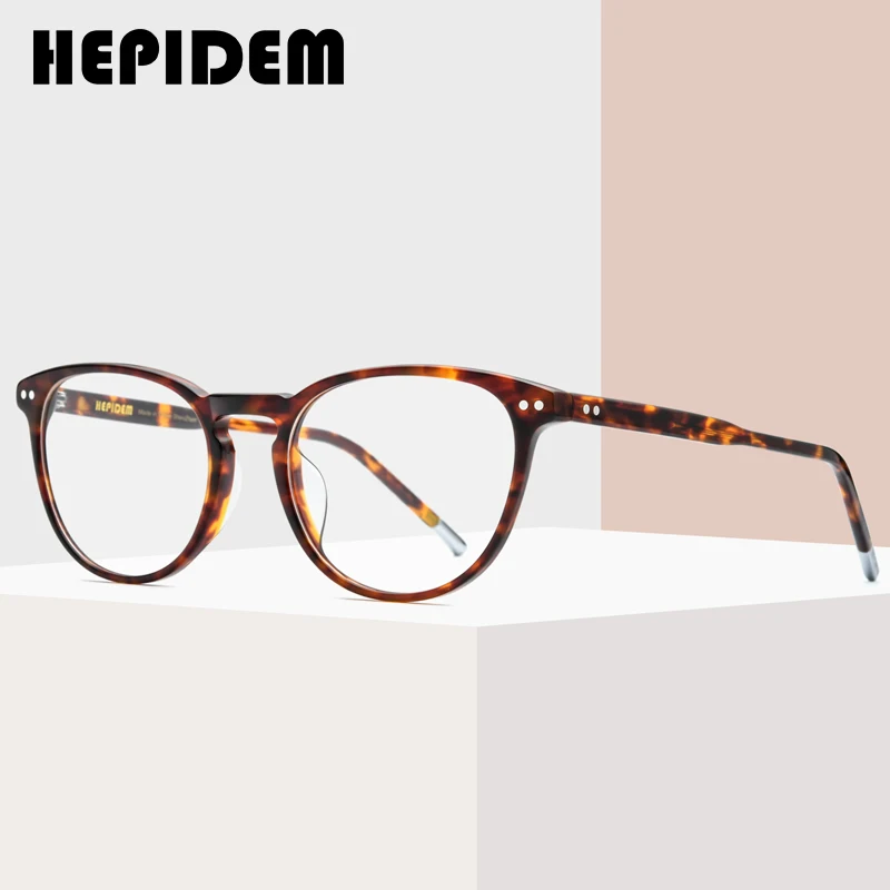 HEPIDEM Acetate Optical Glasses Frame Men Retro Vintage Round Eyeglasses Nerd Women Prescription Spectacles Myopia Eyewear 9139
HEPIDEM Acetate Optical Glasses Frame Men Retro Vintage Round Eyeglasses Nerd Women Prescription Spectacles Myopia Eyewear 9139