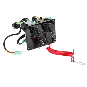 12V Dual Engine Key Switch Panel Main Switch Control Assembly for Yamaha Outboard Engines 6K1-82570-13-00
12V Dual Engine Key Switch Panel Main Switch Control Assembly for Yamaha Outboard Engines 6K1-82570-13-00